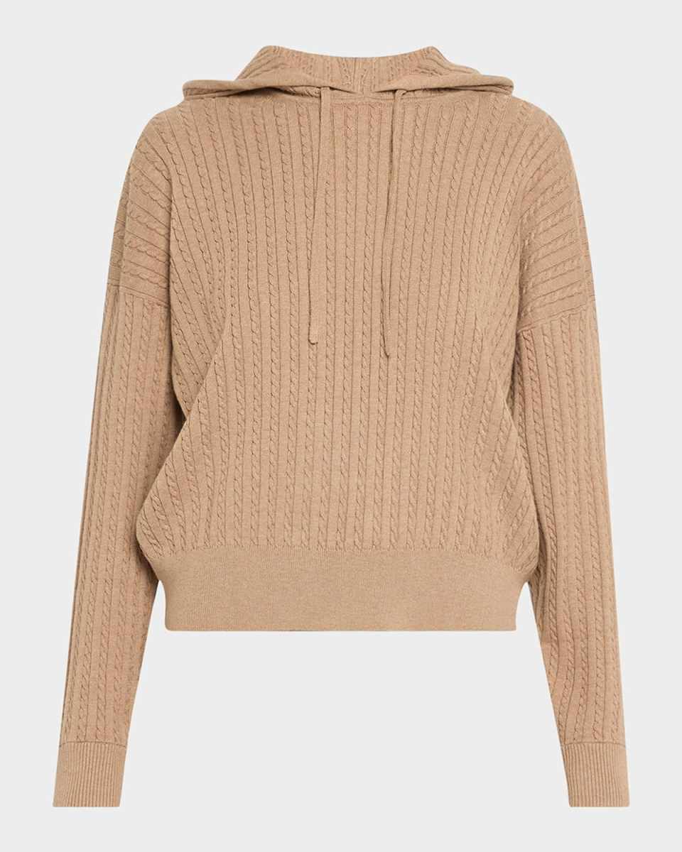 Cable-Knit Hoodi